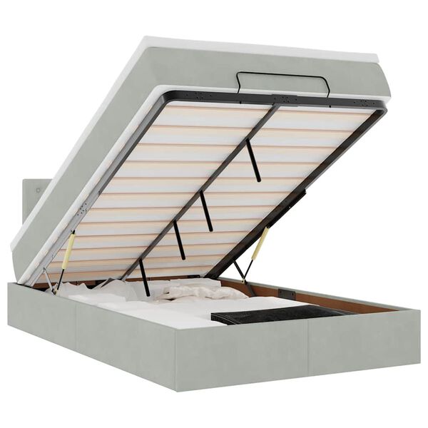 vidaXL &Omicron;&theta;&omega;&mu;&alpha;&nu;&iota;&kappa;ό &kappa;&rho;&epsilon;&beta;ά&tau;&iota; &mu;&epsilon; &sigma;&tau;&rho;ώ&mu;&alpha;&LEDs &Alpha;&nu;&omicron;&iota;&chi;&tau;ό &gamma;&kappa;&rho;&iota; 120x200cm &Beta;&epsilon;&lambda;&omicron;ύ&delta;&omicron;