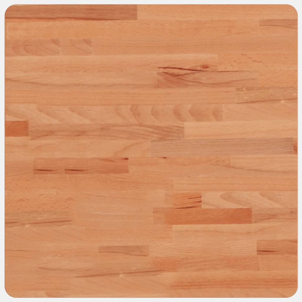 vidaXL Επιφάνεια Τραπεζιού Τετράγωνη 50x50x1,5 εκ. Μασίφ Ξύλο Οξιάς