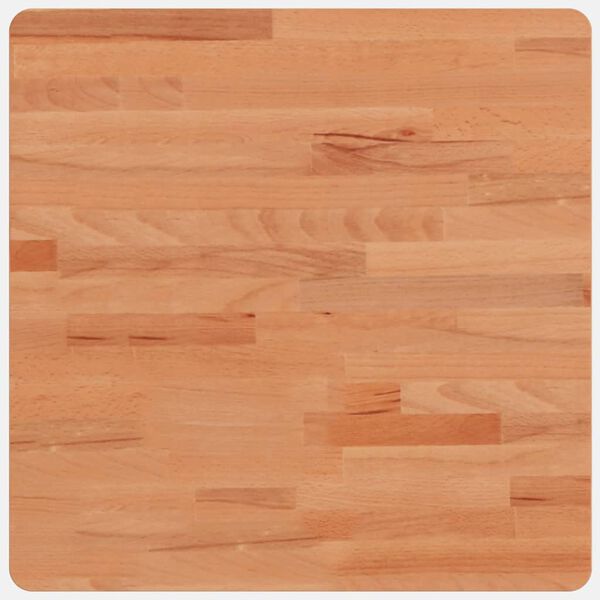 vidaXL Επιφάνεια Τραπεζιού Τετράγωνη 50x50x1,5 εκ. Μασίφ Ξύλο Οξιάς