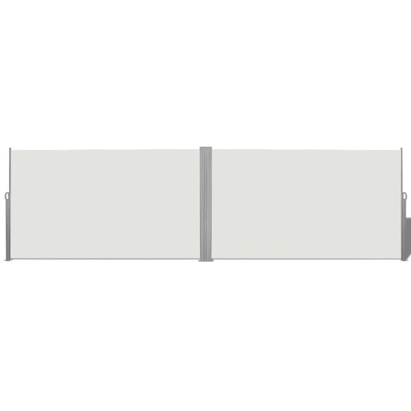 vidaXL Σκίαστρο Πλαϊνό Συρόμενο Κρεμ 180 x 600 εκ.