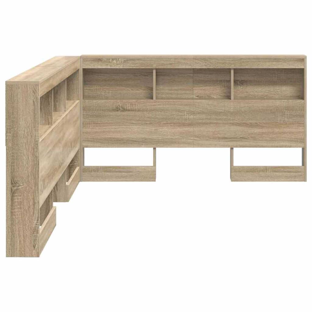 vidaXL Κεφαλάρι Αποθήκης με ράφι Sonoma Δρυς 140 cm Επεξεργασμένο ξύλο