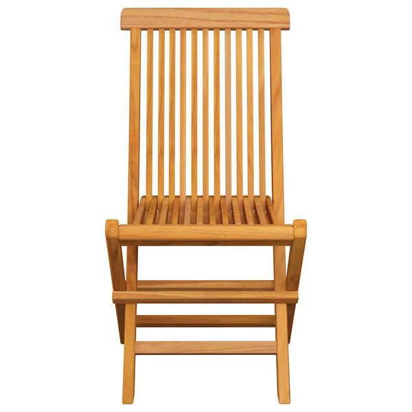 vidaXL Καρέκλες Κήπου 6 τεμ. από Μασίφ Ξύλο Teak με Κρεμ Μαξιλάρια