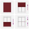 vidaXL Πλισέ περσίδα Μπορντό κόκκινο 105x100 cm Πλάτος υφάσματος
