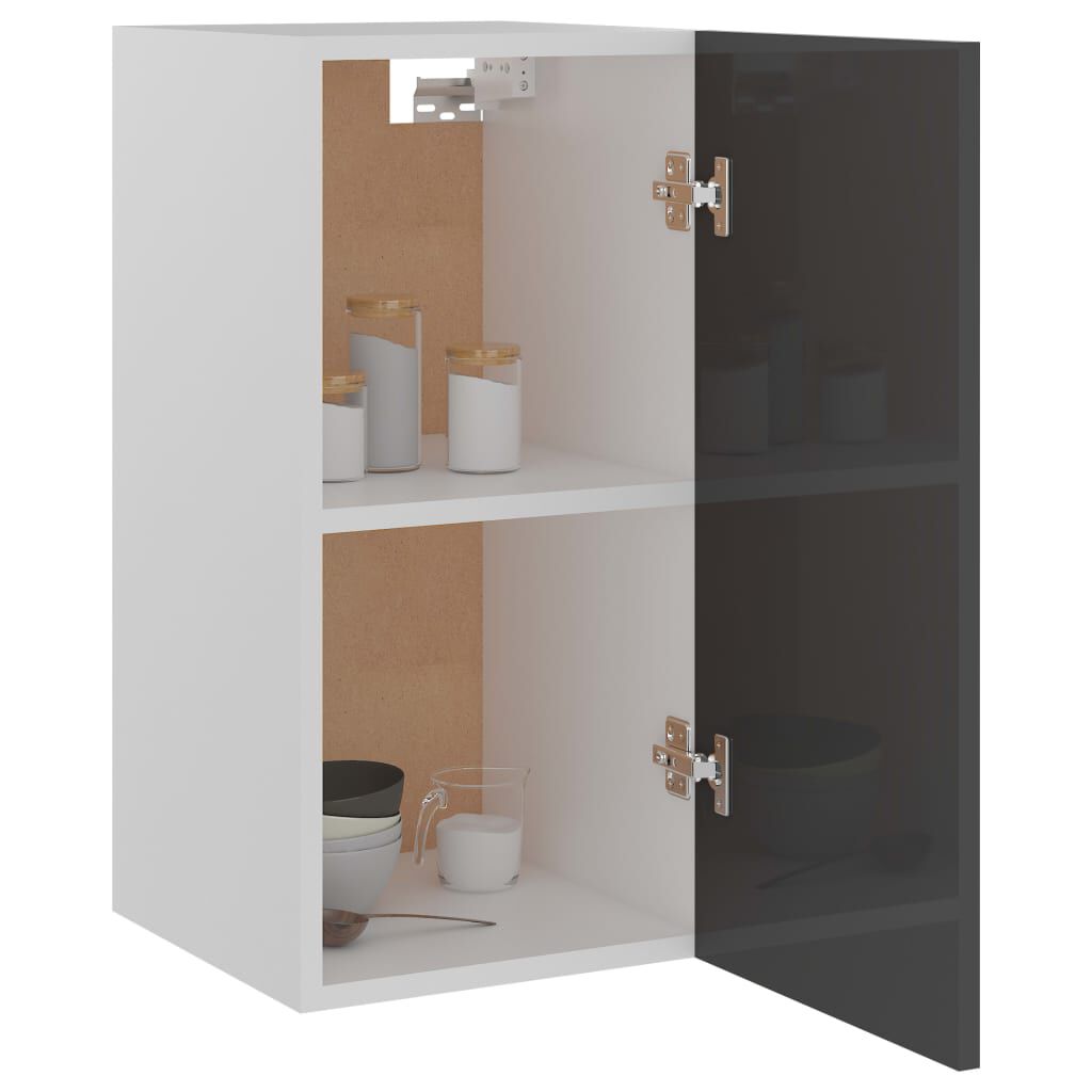 vidaXL Ντουλάπι Κρεμαστό Lyon Γυαλιστερό Γκρι 29,5x31x60εκ. από