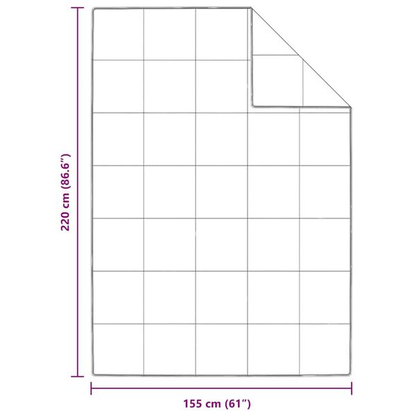 vidaXL Σετ Παπλωμάτων με μαξιλάρι 2 pcs Λευκό 155 x 220 cm Πούπουλο