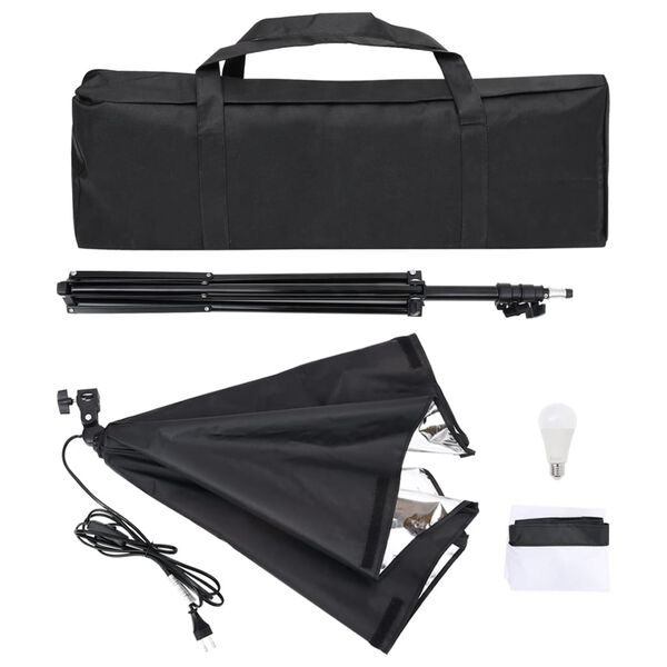vidaXL Κιτ Φωτισμού Φωτογραφικού Στούντιο με Softbox και Φόντο