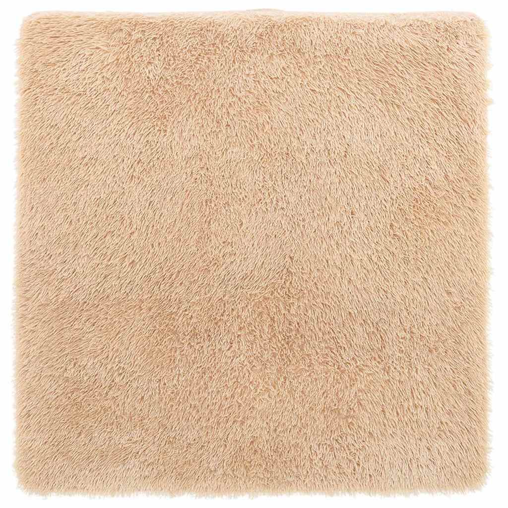 vidaXL Χαλί Shaggy με Ψηλό Πέλος NAVARRA Μπεζ 120x120 εκ. πολυεστέρας