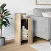 vidaXL Τραπεζάκι με ράφι Sonoma Δρυς 25,5x27x60 εκ.