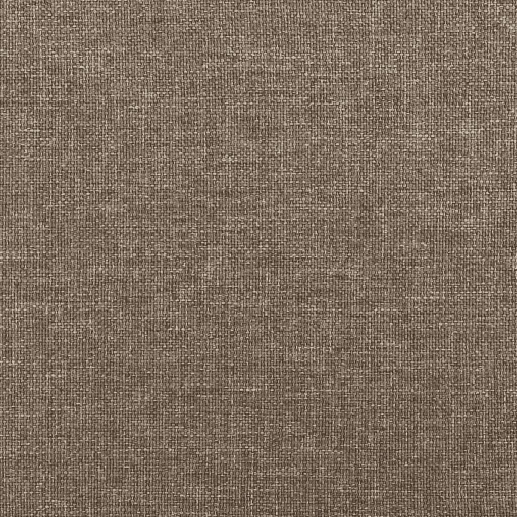 vidaXL Κρεβάτι Boxspring με Στρώμα Taupe 140x200 εκ. Υφασμάτινο