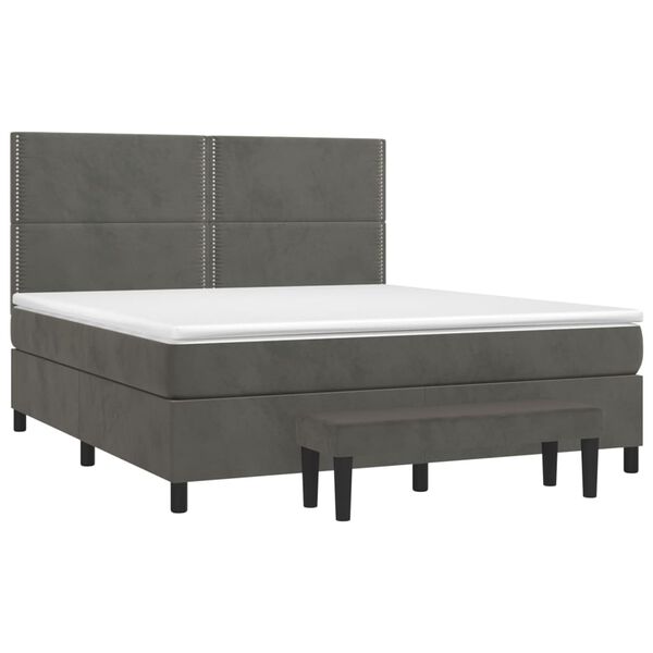 vidaXL &Kappa;&rho;&epsilon;&beta;ά&tau;&iota; Boxspring &mu;&epsilon; &Sigma;&tau;&rho;ώ&mu;&alpha; &Sigma;&kappa;&omicron;ύ&rho;&omicron; &Gamma;&kappa;&rho;&iota; 180x200 &epsilon;&kappa;. &Beta;&epsilon;&lambda;&omicron;ύ&delta;&iota;&nu;&omicron;
