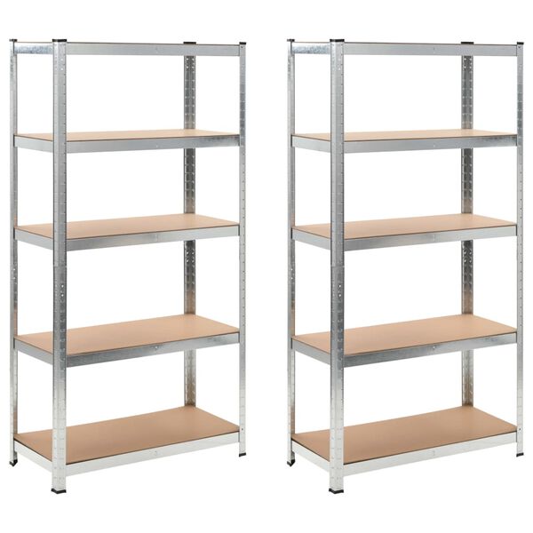 vidaXL Ραφιέρες Αποθήκευσης 2 τεμ. 90 x 40 x 180 εκ. από MDF
