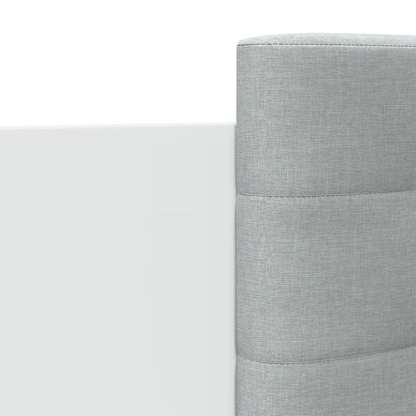 vidaXL Πλαίσιο Κρεβατιού με κεφαλάρι Λευκό 135x190 εκ Επεξεργ. Ξύλο