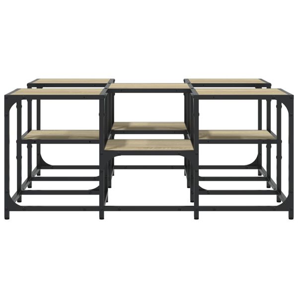 vidaXL Τραπεζάκι Σαλονιού Sonoma Δρυς 91x91x40 εκ. Επεξεργασμένο Ξύλο