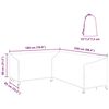 vidaXL Κάλυμμα επίπλων εξωτερικού χώρου 250 x 180 x 80 εκ.