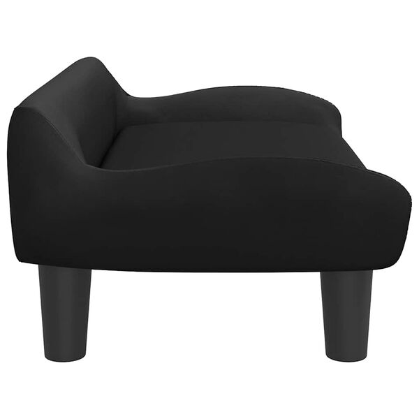 vidaXL Κρεβάτι Σκύλου Μαύρο 70 x 40 x 24 εκ. Βελούδινο