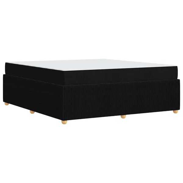 vidaXL Σκελετός Κρεβατιού Άλλο Μαύρο 180 x 200 cm ύφασμα