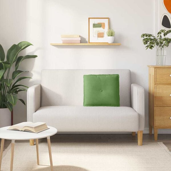 vidaXL Μαξιλάρι Πλάτης Ανοιχτό Πράσινο 50 x 45 εκ.