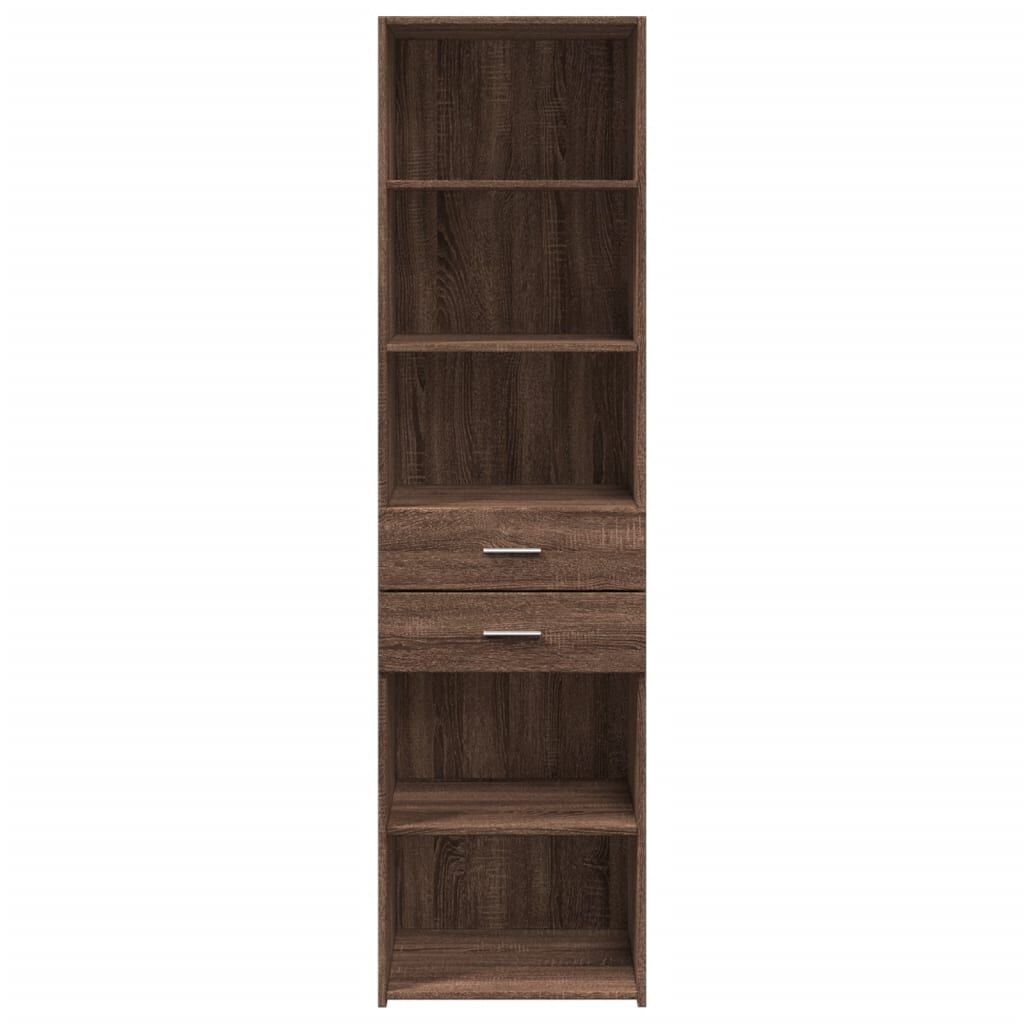 vidaXL Ντουλάπι Καφέ Δρυς 50x42,5x185 εκ. από Επεξεργασμένο Ξύλο