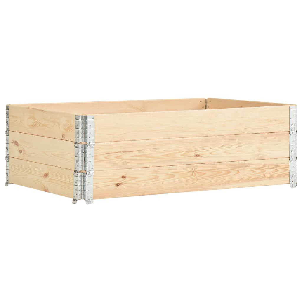 vidaXL Κολάρα Παλέτας 3 τεμ. 50 x 150 εκ. από Μασίφ Ξύλο Πεύκου