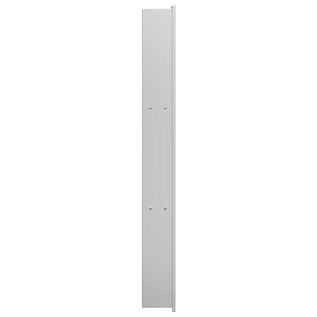 vidaXL Νίτσα Μπάνιου Ασημί 90 x 20 x 9.5 εκ Ανοξείδωτο ατσάλι