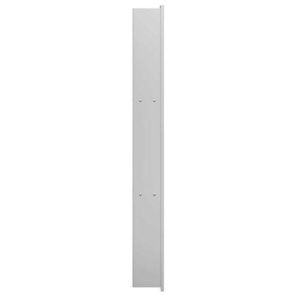 vidaXL Νίτσα Μπάνιου Ασημί 90 x 20 x 9.5 εκ Ανοξείδωτο ατσάλι