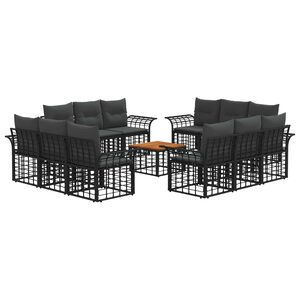 vidaXL &Sigma;&epsilon;&iota;&rho;ά &Kappa;&alpha;&nu;&alpha;&pi;έ &Epsilon;&xi;&omega;&tau;&epsilon;&rho;&iota;&kappa;&omicron;ύ 13 pcs &Mu;&alpha;ύ&rho;&omicron; &kappa;&alpha;&iota; &Sigma;&kappa;&omicron;ύ&rho;&omicron; &Gamma;&kappa;&rho;ί&zeta;&omicron;