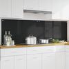 vidaXL Πίσω Πάνελ Κουζίνας Μαύρο 100 x 60 cm σκληρυμένο γυαλί