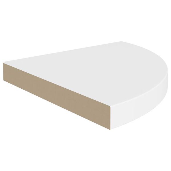 vidaXL Ράφια Τοίχου Γωνιακά 2 τεμ. Άσπρα 35x35x3,8 εκ. MDF