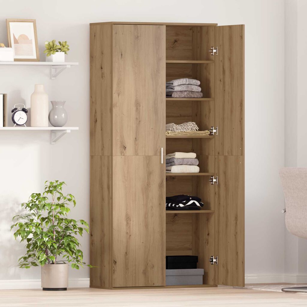 vidaXL Υψηλό Ντουλάπι Άρτεσιν 80x35x180 εκ. Επεξεργασμένο Ξύλο