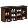 vidaXL Παπουτσοθήκη Καφέ Δρυς 102x32x50 εκ. από Επεξεργασμένο Ξύλο