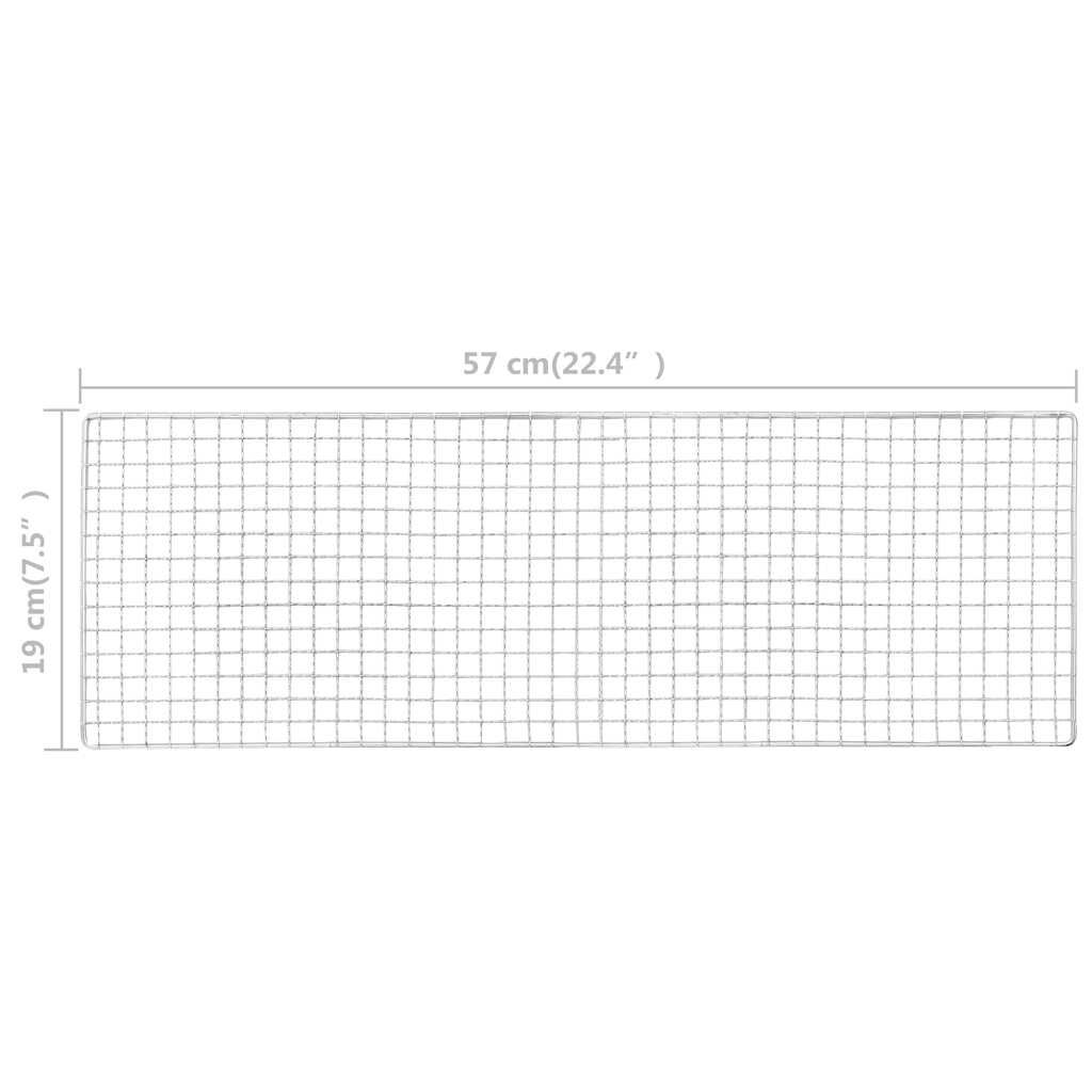 vidaXL Ψησταριά Κάμπινγκ Φορητή 60 x 22,5 x 33 εκ. Ατσάλινη