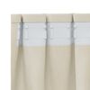 vidaXL Κουρτίνες με κουρτίνες 2 pcs Κρεμ 140 x 175 cm Βελούδο