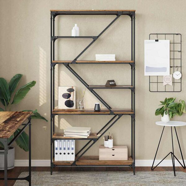 vidaXL &Rho;ά&phi;&iota; &Beta;&iota;&beta;&lambda;ί&omega;&nu; &Pi;&alpha;&lambda;&iota;ό &Xi;ύ&lambda;&omicron; 91 x 36 x 176 &epsilon;&kappa; &Epsilon;&pi;&epsilon;&xi;&epsilon;&rho;&gamma;&alpha;&sigma;&mu;έ&nu;&omicron; &xi;ύ&lambda;&omicron;