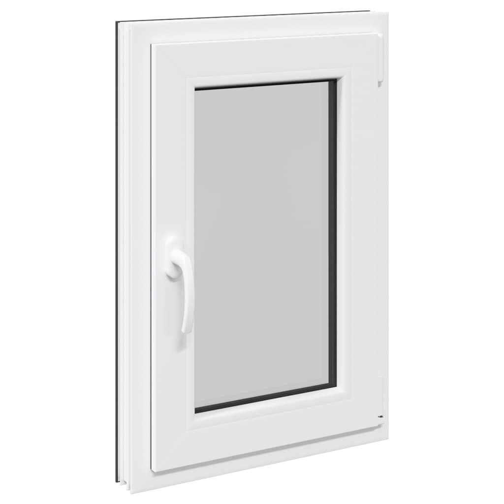 vidaXL Παράθυρο Υπογείου "RISOR" 50x75 εκ. Ανακλινόμενο & Περιστρεφόμενο DIN Δεξί Ανθρακί