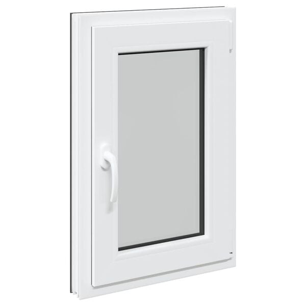 vidaXL Παράθυρο Υπογείου "RISOR" 50x75 εκ. Ανακλινόμενο & Περιστρεφόμενο DIN Δεξί Ανθρακί