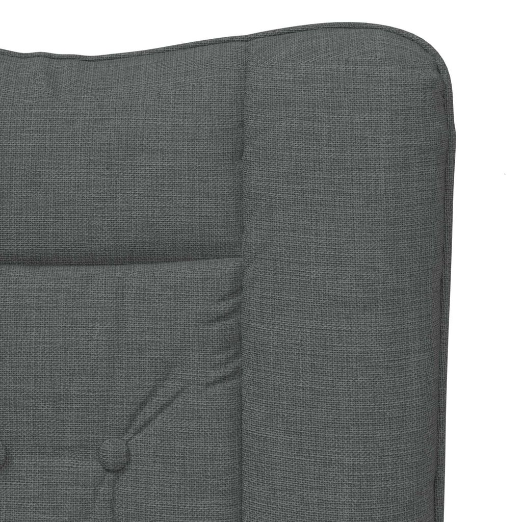 vidaXL Χαλαρωτική Πολυθρόνα Σκούρο γκρι 63 x 67 x 94 εκ. ύφασμα