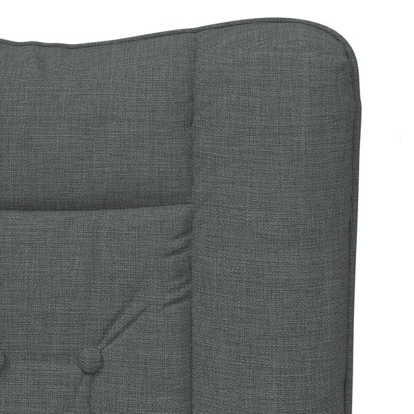 vidaXL Χαλαρωτική Πολυθρόνα Σκούρο γκρι 63 x 67 x 94 εκ. ύφασμα