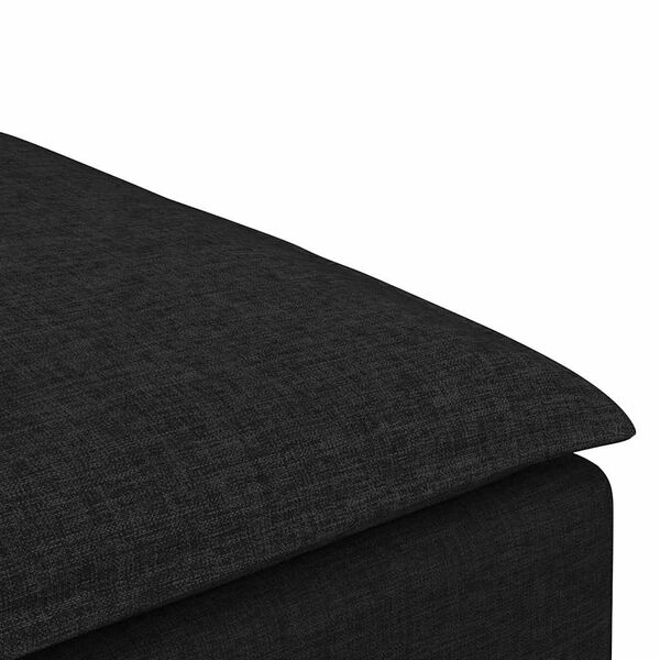 vidaXL Υποπόδιο Καναπέ Μαύρο 100 x 100 x 48 εκ.