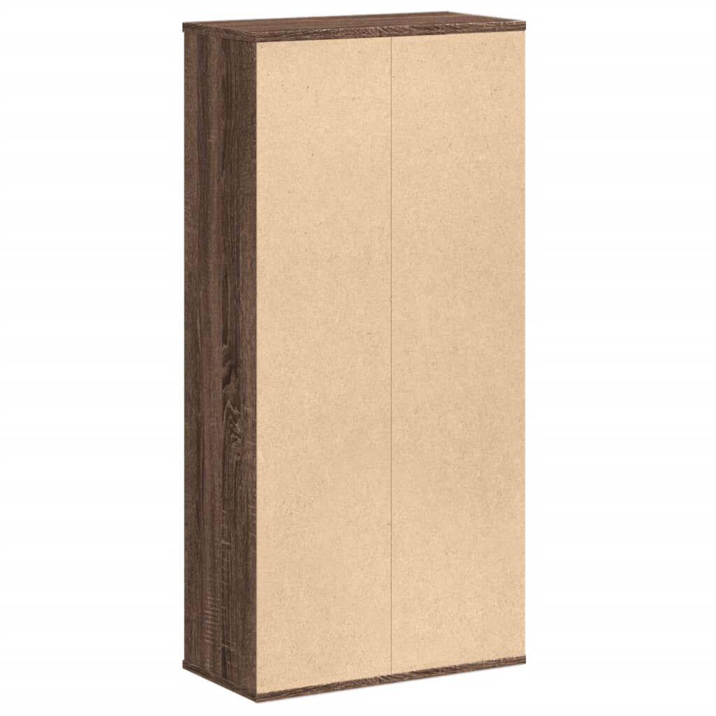 vidaXL Βιβλιοθήκη Καφέ Δρυς 50x25x105 εκ. από Επεξεργασμένο Ξύλο