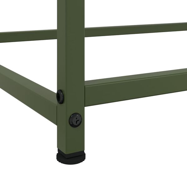 vidaXL Ντουλάπι Πράσινο Λαδί 100,5x39x107 εκ. από Ατσάλι