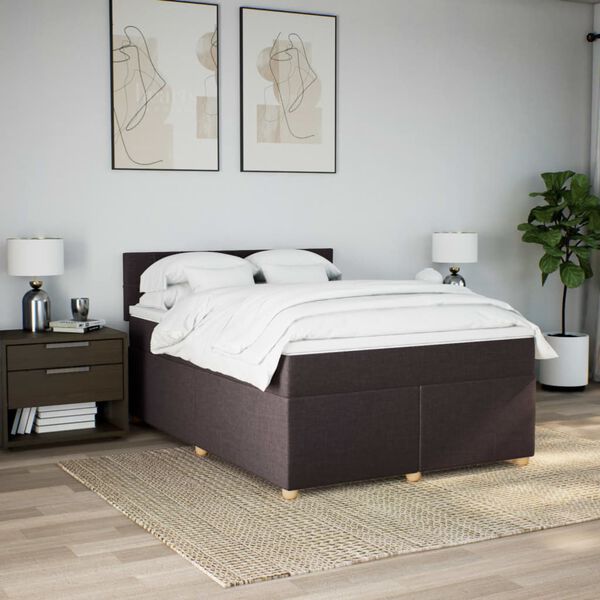 vidaXL &Kappa;&rho;&epsilon;&beta;ά&tau;&iota; Boxspring &mu;&epsilon; &Sigma;&tau;&rho;ώ&mu;&alpha; &Sigma;&kappa;&omicron;ύ&rho;&omicron; &Kappa;&alpha;&phi;έ 140x190 &epsilon;&kappa;. &Upsilon;&phi;&alpha;&sigma;&mu;ά&tau;&iota;&nu;&omicron;