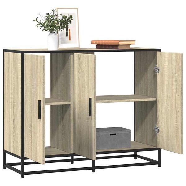 vidaXL Sideboard Sonoma Oak 94x35x76 cm Κατασκευασμένο ξύλο