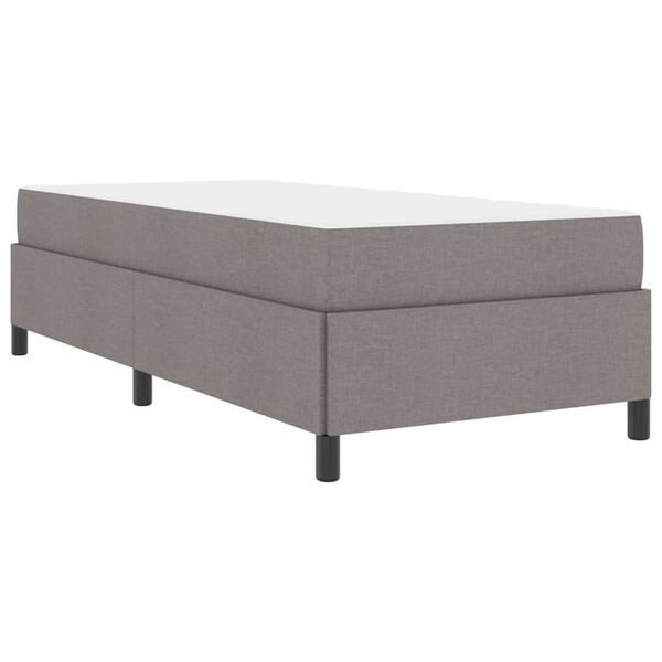 vidaXL Κρεβάτι με ελατήρια Ταμπά και Μαύρο 80 x 200 cm