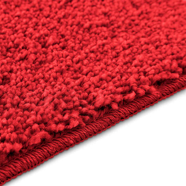 vidaXL Πατάκι μπάνιου 3 pcs Κόκκινο 50 x 50 cm Πολυπροπυλένιο