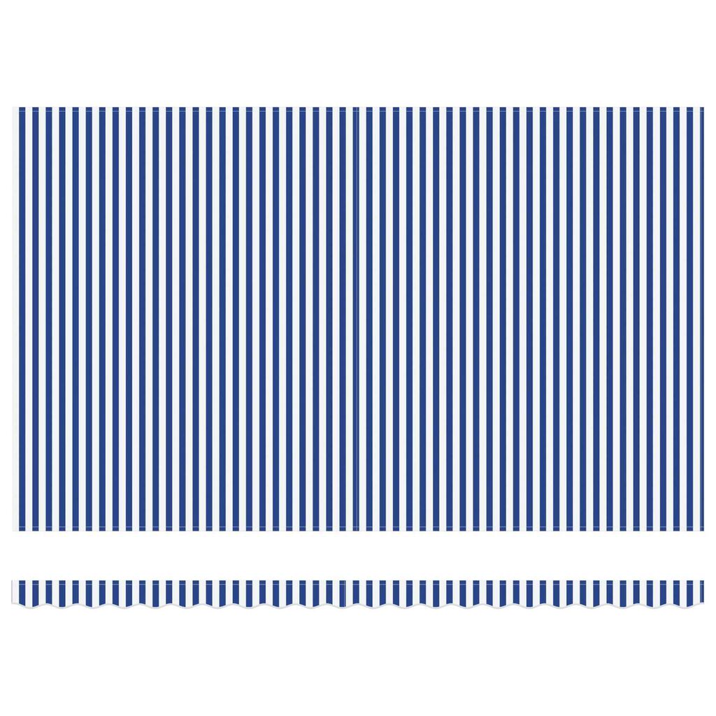 vidaXL Σκηνίτσα Αναδιπλούμενη with Μπλε και λευκό 5 x 3 m