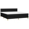 vidaXL &Kappa;&rho;&epsilon;&beta;ά&tau;&iota; Boxspring &mu;&epsilon; &Sigma;&tau;&rho;ώ&mu;&alpha; & LED &Mu;&alpha;ύ&rho;&omicron; 180x200 &epsilon;&kappa;. &Upsilon;&phi;&alpha;&sigma;&mu;ά&tau;&iota;&nu;&omicron;