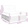 vidaXL &Kappa;&rho;&epsilon;&beta;ά&tau;&iota; Boxspring &mu;&epsilon; &Sigma;&tau;&rho;ώ&mu;&alpha; &Mu;&alpha;ύ&rho;&omicron; 200x200 &epsilon;&kappa;. &Upsilon;&phi;&alpha;&sigma;&mu;ά&tau;&iota;&nu;&omicron;
