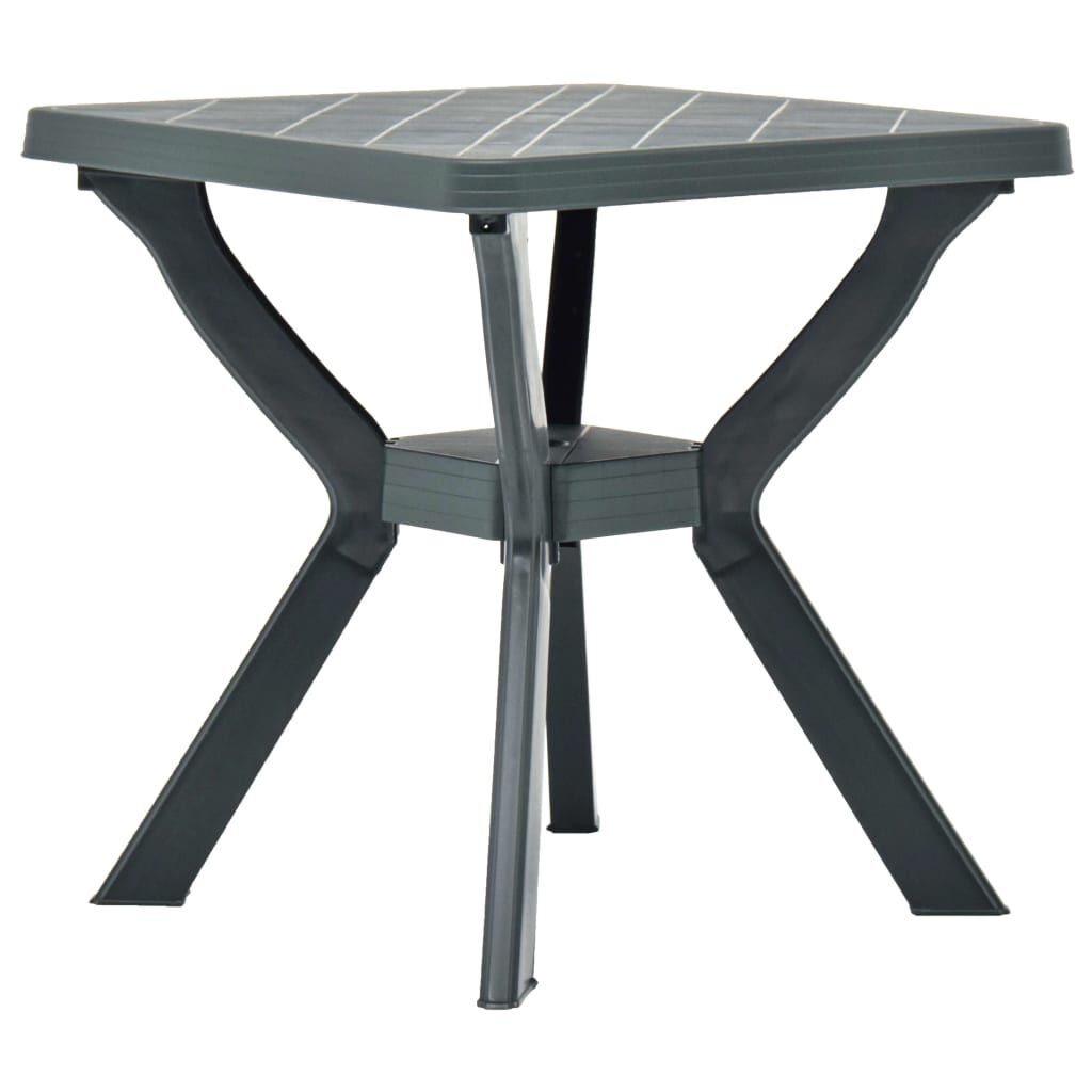 vidaXL Τραπέζι Bistro Πράσινο 70 x 70 x 72 εκ. Πλαστικό