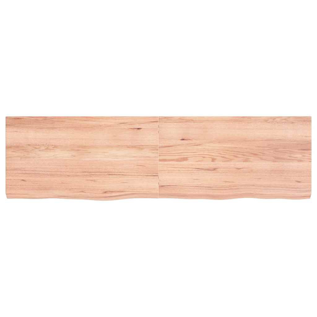 vidaXL Πάγκος Μπάνιου Αν. Καφέ 180x50x(2-6) εκ. Επεξεργ. Μασίφ Ξύλο