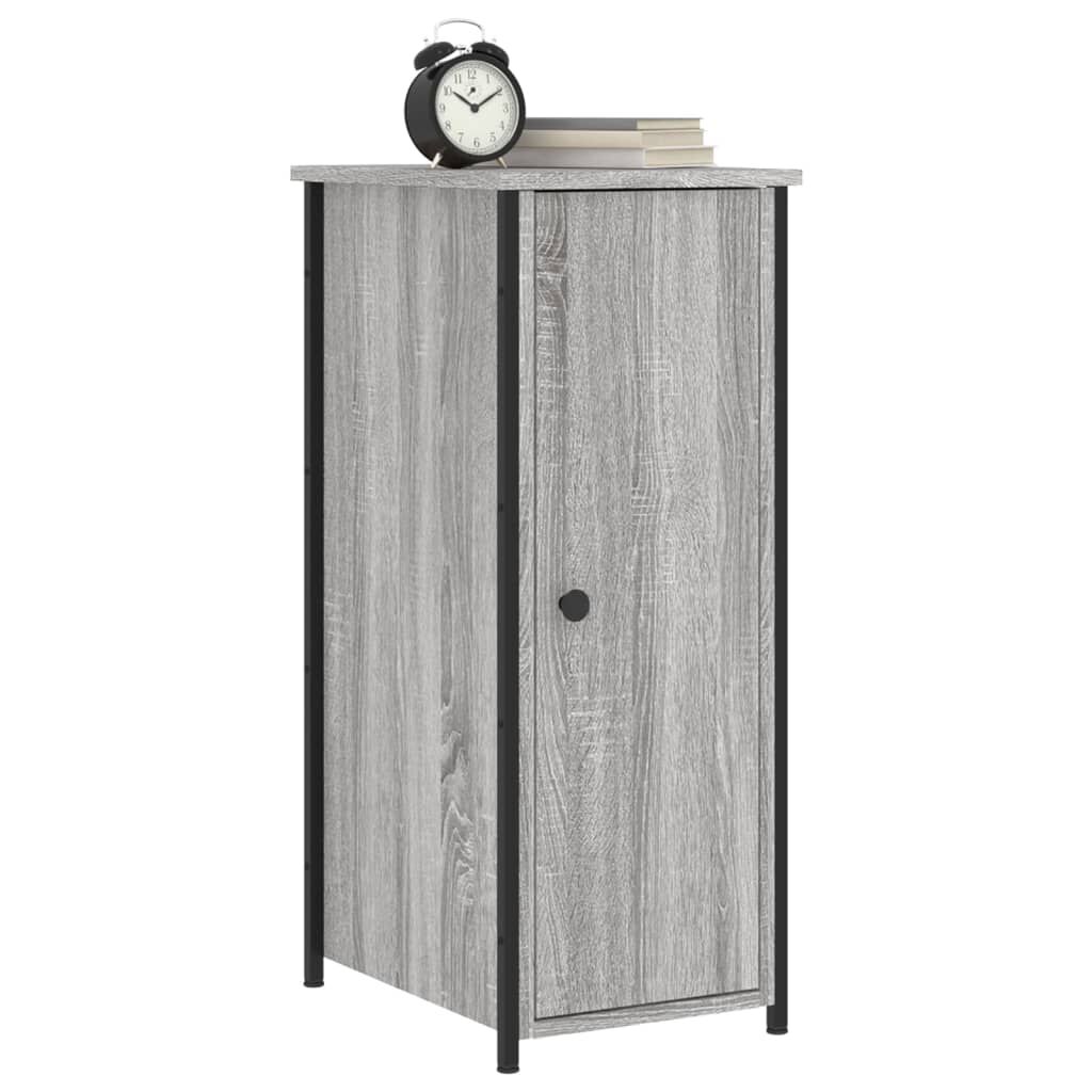 vidaXL Κομοδίνο Γκρι Sonoma 32 x 42 x 80 εκ. από Επεξεργασμένο Ξύλο